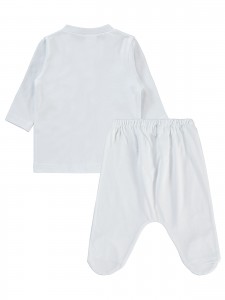 White Baby-Pajama Set
