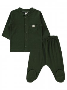 Khaki Baby-Pajama Set