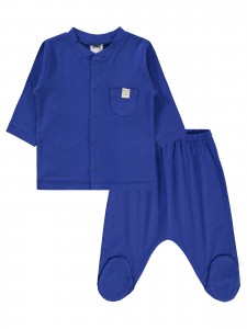 Saxe Blue Baby-Pajama Set