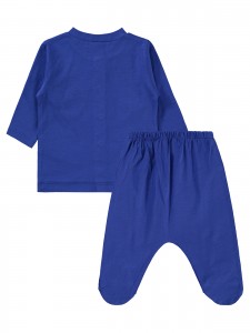 Saxe Blue Baby-Pajama Set
