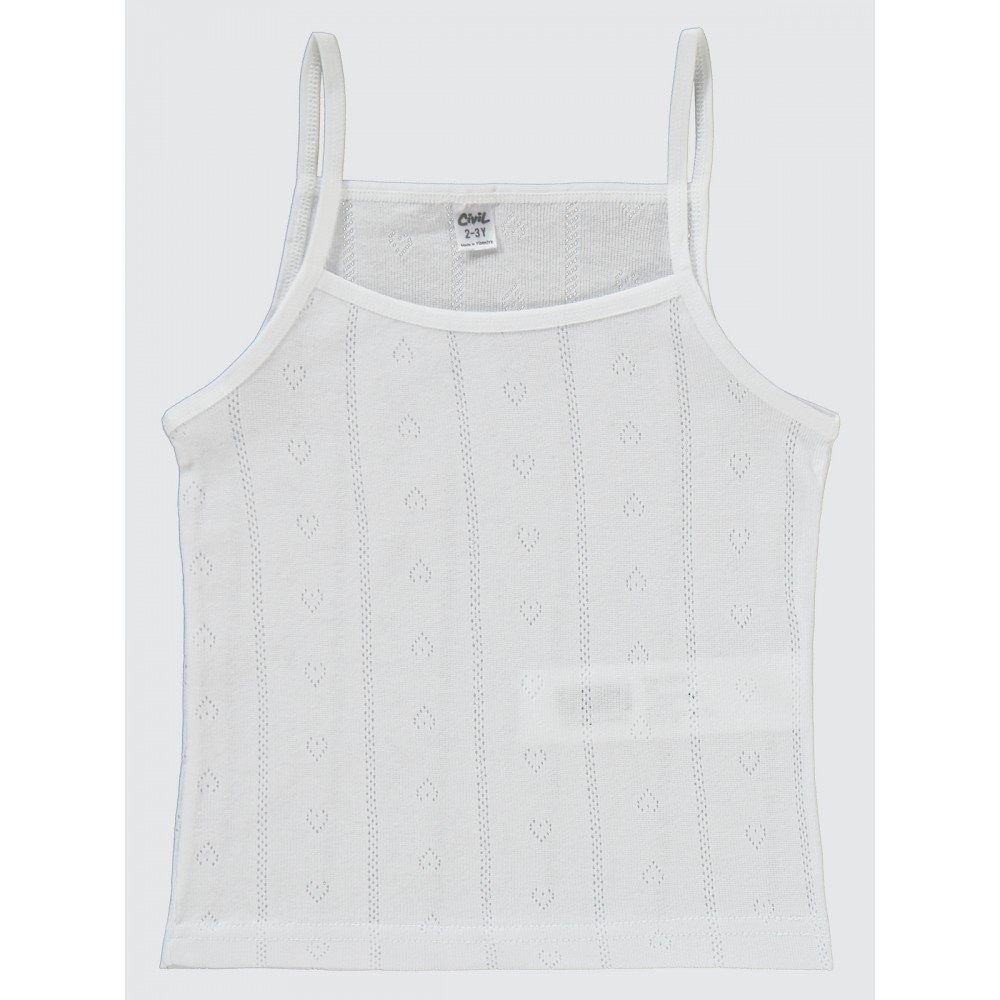 White-Lilac Girls-Undershirt White-Lilac Girls-Undershirt
