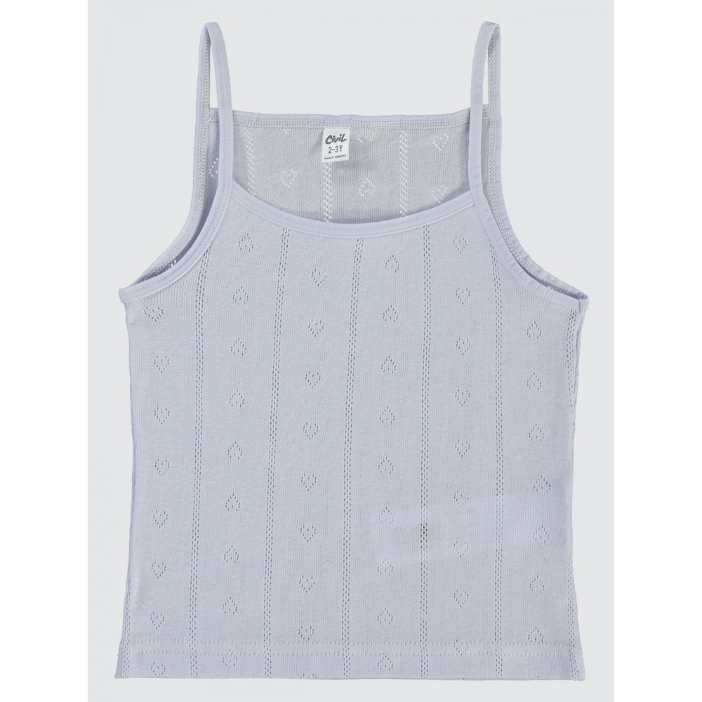 White-Lilac Girls-Undershirt White-Lilac Girls-Undershirt