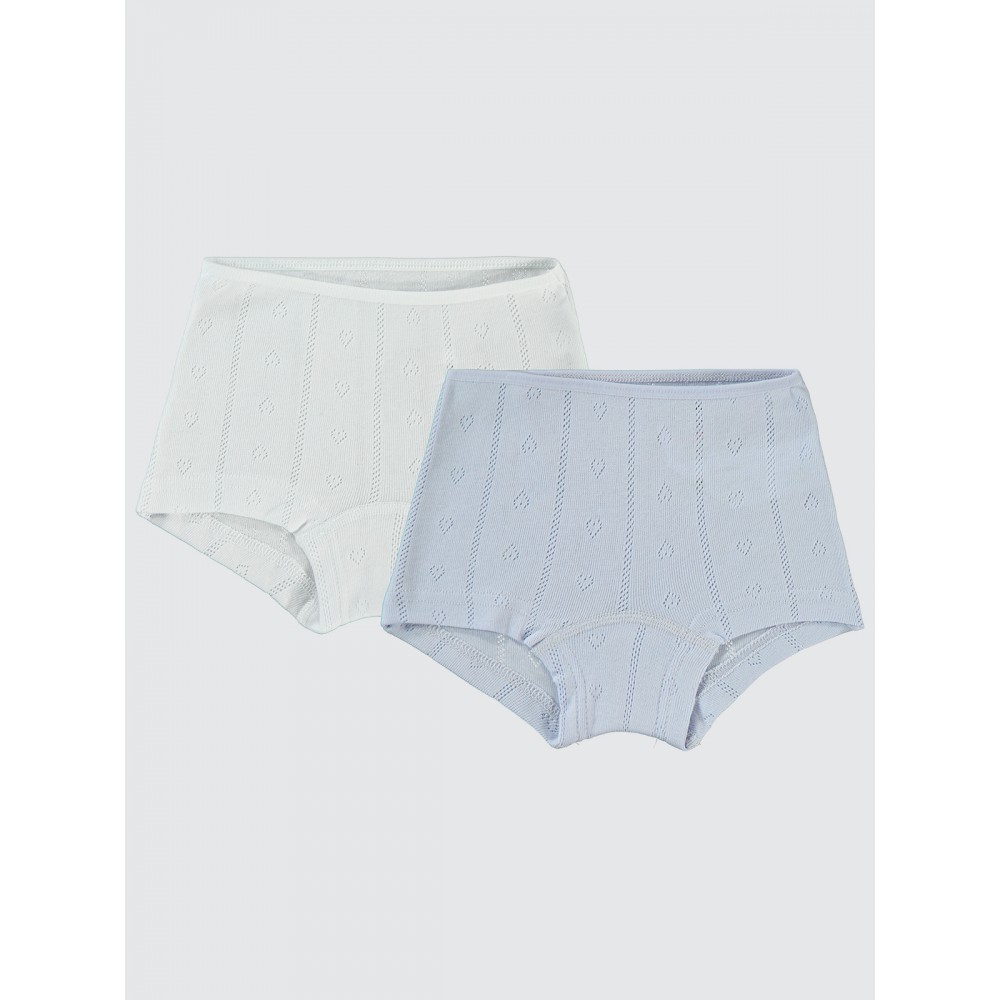 White-Lilac Girls-Boxer Shorts White-Lilac Girls-Boxer Shorts
