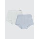 White-Lilac Girls-Boxer Shorts White-Lilac Girls-Boxer Shorts