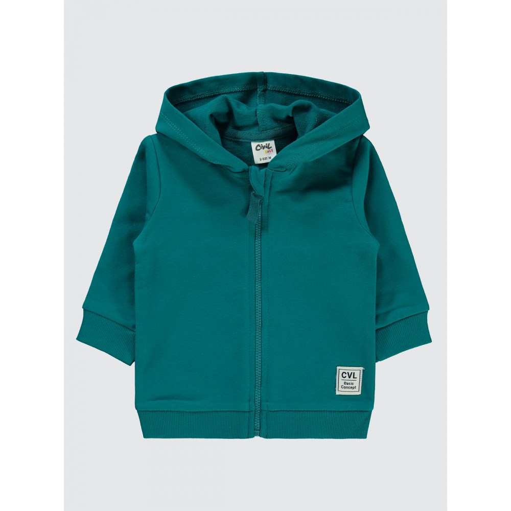 Petrol Green Baby-Cardigan Petrol Green Baby-Cardigan