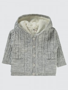 Gray Melange Baby-Cardigan