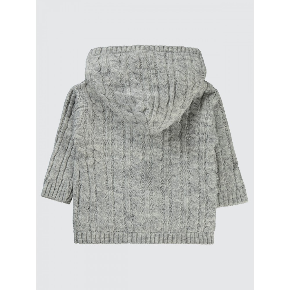Gray Melange Baby-Cardigan Gray Melange Baby-Cardigan