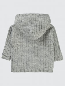 Gray Melange Baby-Cardigan