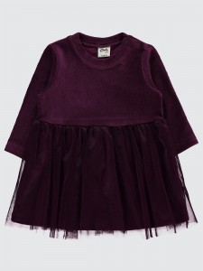 Beetroot Purple Baby-Dress and Overall