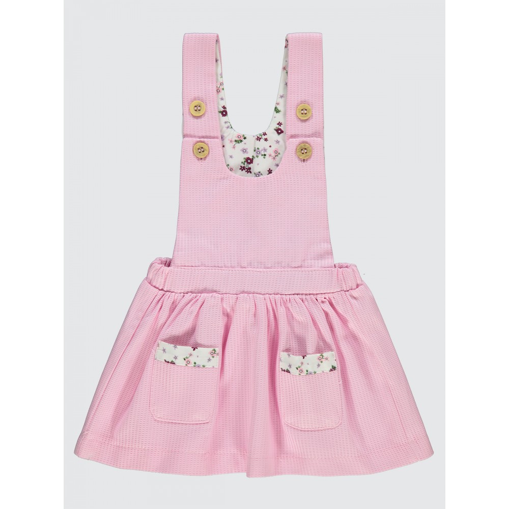 Pink Baby-Dress and Overall Pink Baby-Dress and Overall