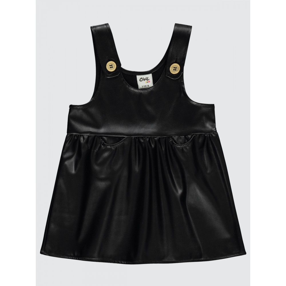 Black Baby-Dress and Overall Black Baby-Dress and Overall