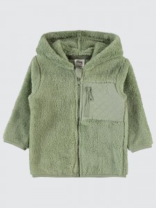 Soft Khaki Baby-Cardigan