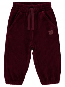 Burgundy Baby-Track Pants