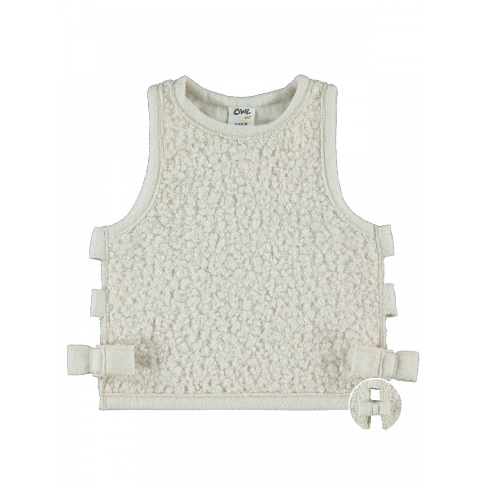 Beige Baby-Sweater Vest Beige Baby-Sweater Vest