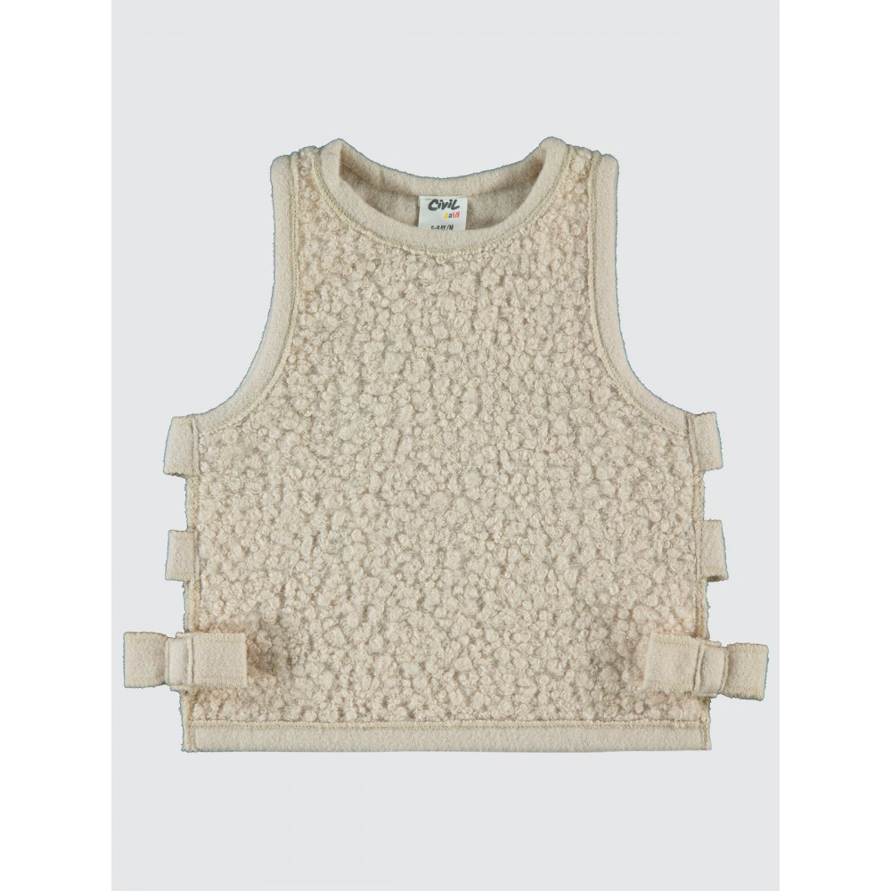 Beige Baby-Sweater Vest Beige Baby-Sweater Vest