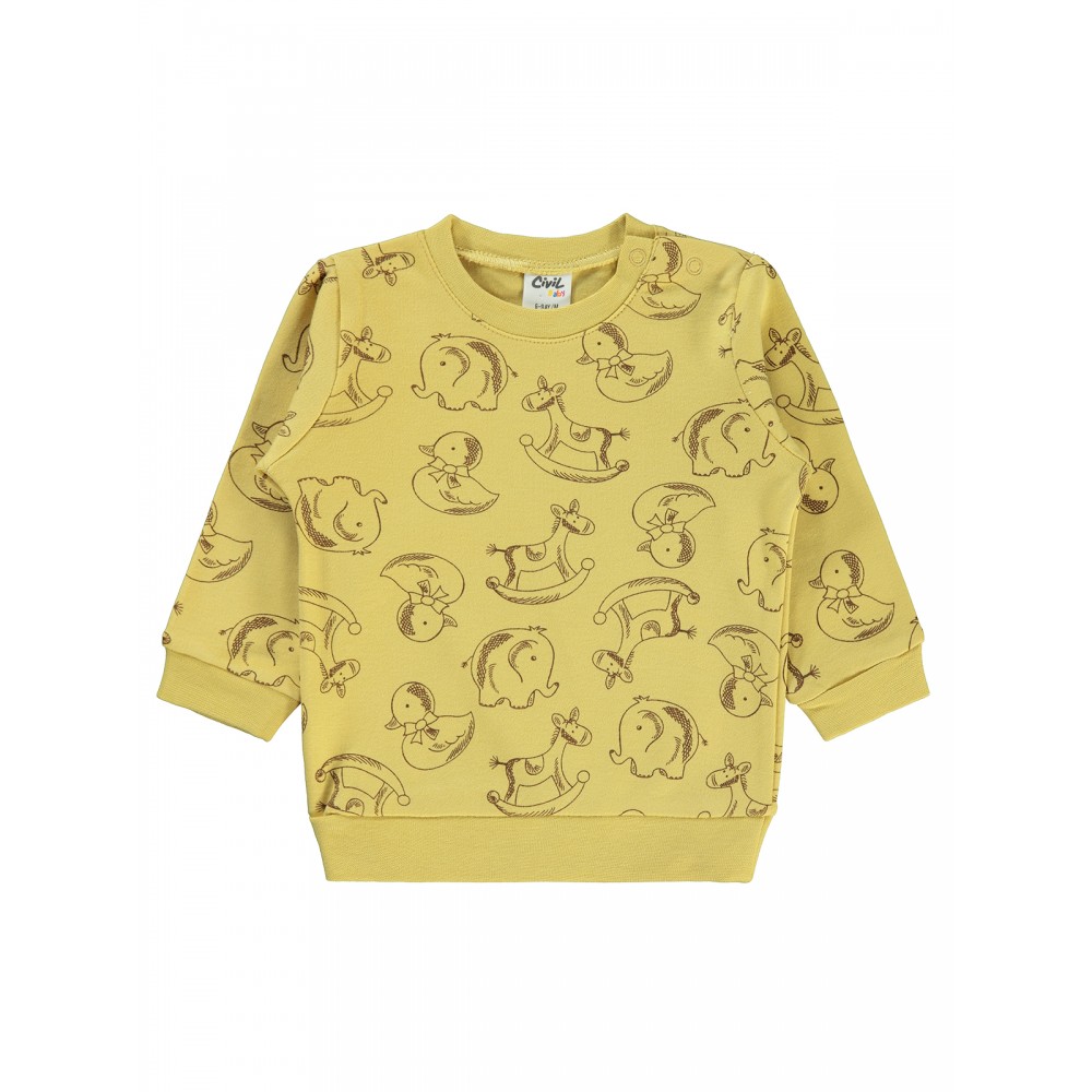 Soft Yellow Baby-Sweatshirt Soft Yellow Baby-Sweatshirt
