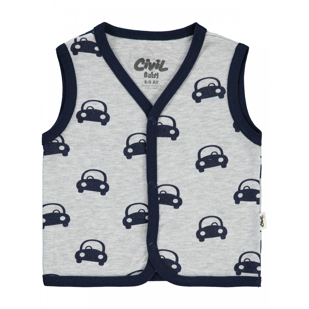 Heather Gray Melange Baby-Vest Heather Gray Melange Baby-Vest
