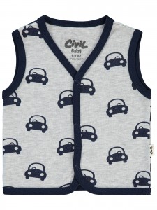 Heather Gray Melange Baby-Vest