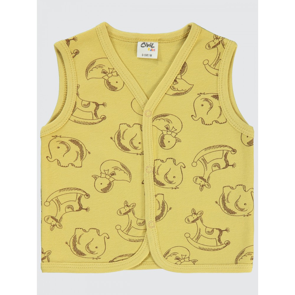Soft Yellow Baby-Vest Soft Yellow Baby-Vest