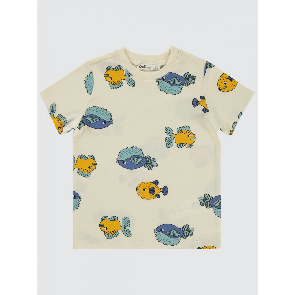 Stone Color Boys-T-Shirt Stone Color Boys-T-Shirt