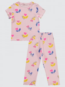 Rose Pink Girls-Pajama Set