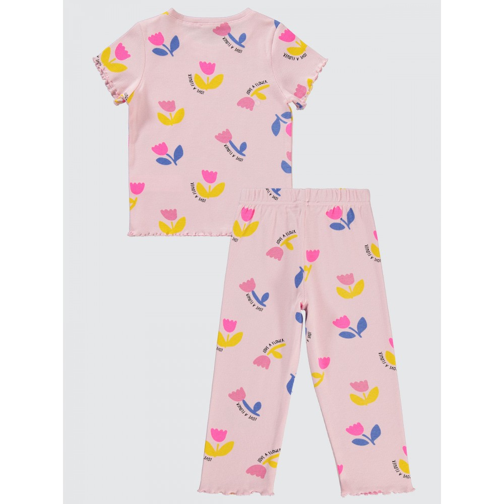 Rose Pink Girls-Pajama Set Rose Pink Girls-Pajama Set