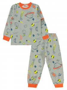 Orange Boys-Pajama Set