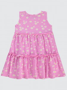 Fondant Pink Girls-Dress and Overall