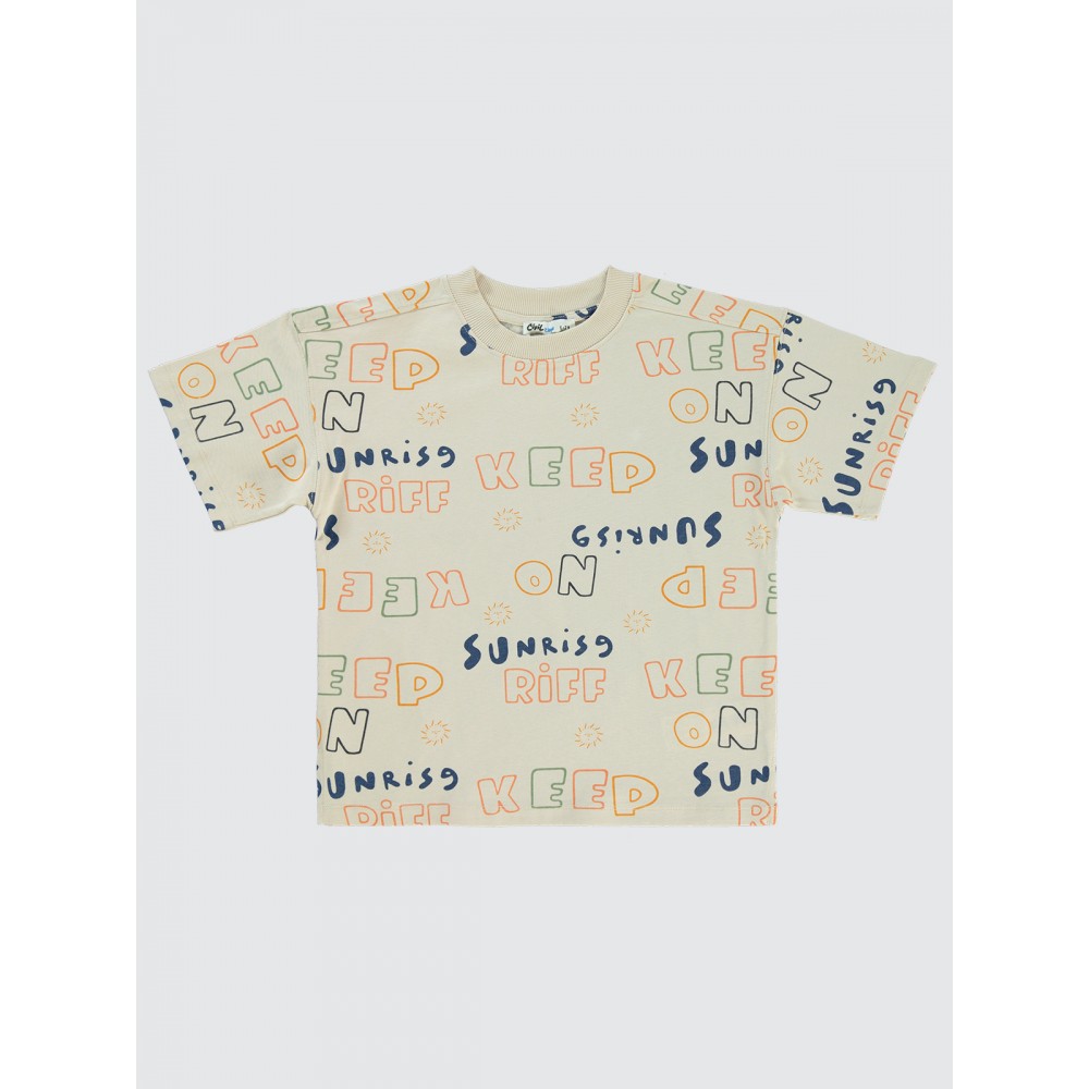 Stone Color Boys-T-Shirt Stone Color Boys-T-Shirt