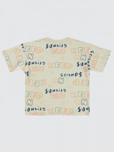 Stone Color Boys-T-Shirt