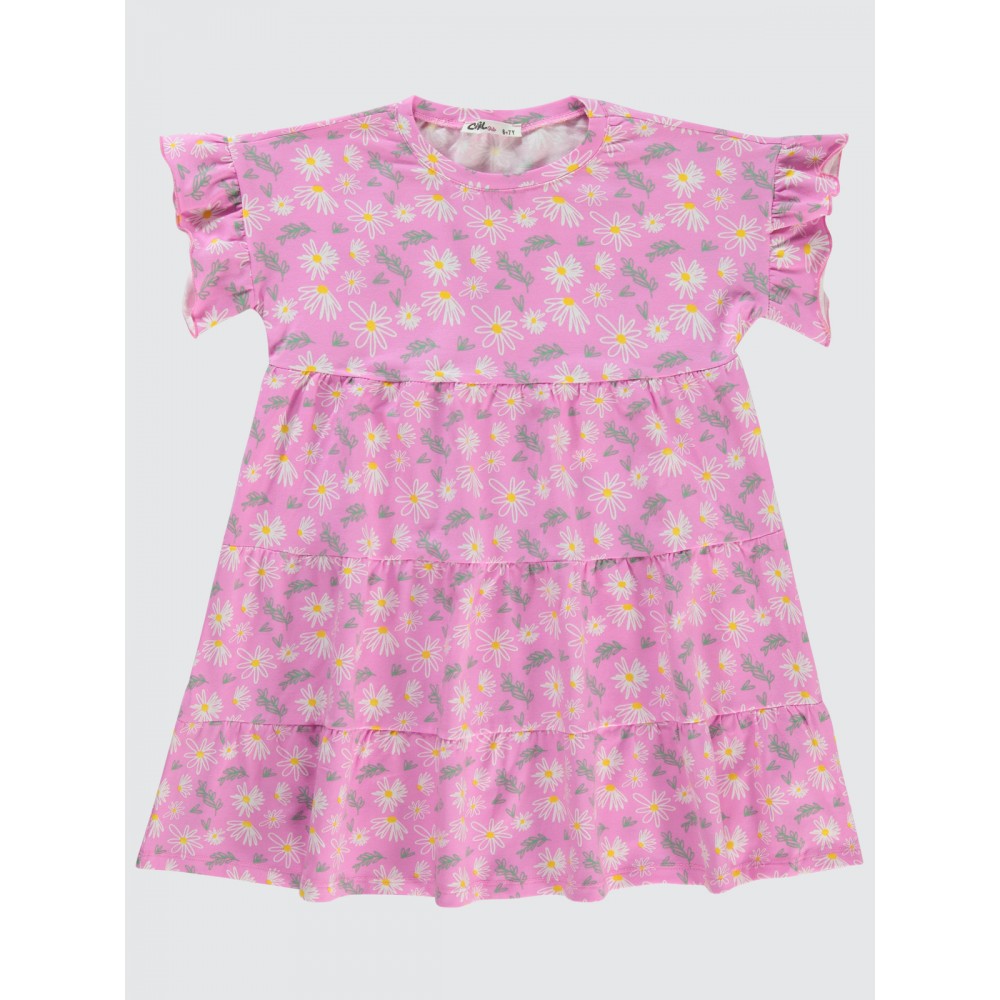 Fondant Pink Girls-Dress and Overall Fondant Pink Girls-Dress and Overall