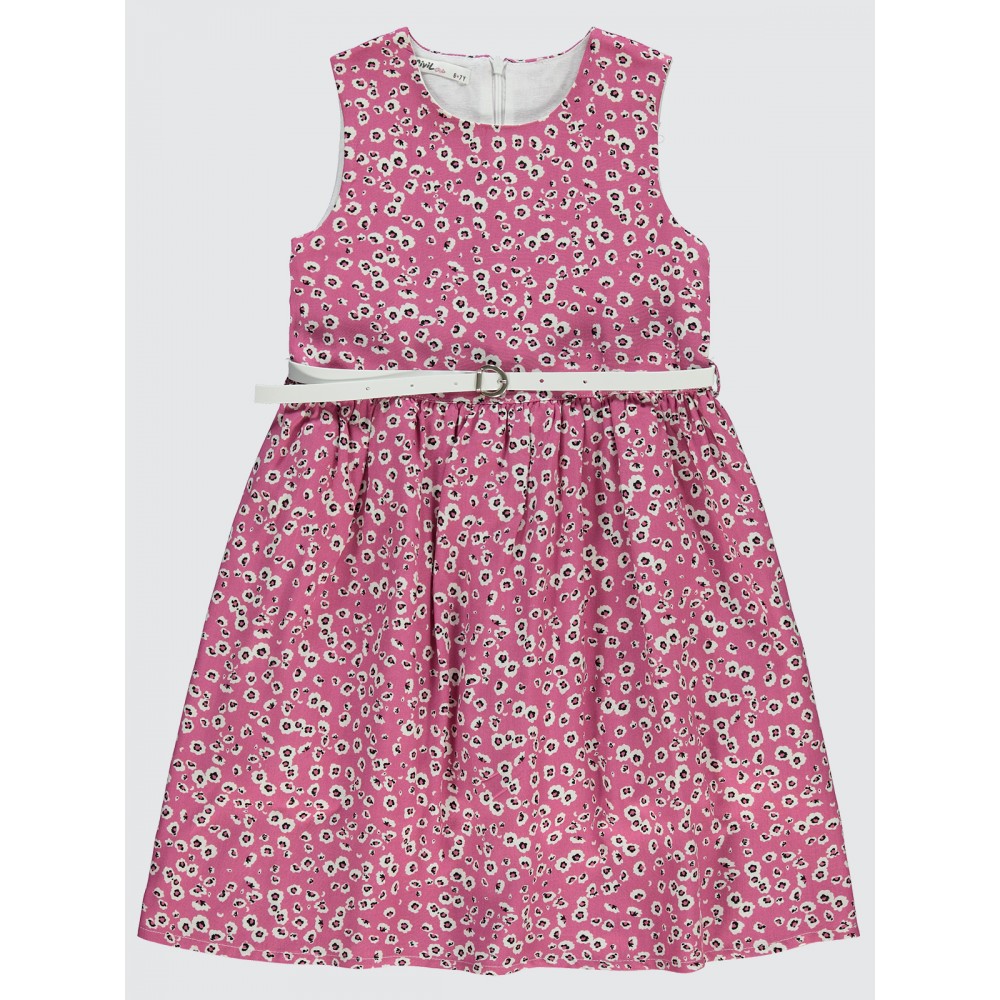 Fuchsia Girls-Dress and Overall Fuchsia Girls-Dress and Overall