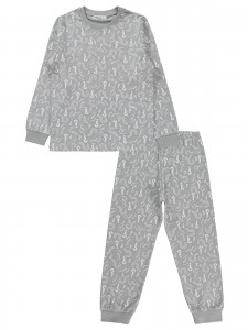 Gray Boys-Pajama Set