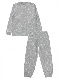 Gray Boys-Pajama Set