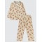 Light Milk Coffee Girls-Pajama Set