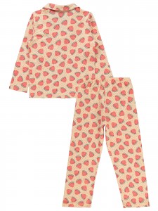 Soft Peach Girls-Pajama Set