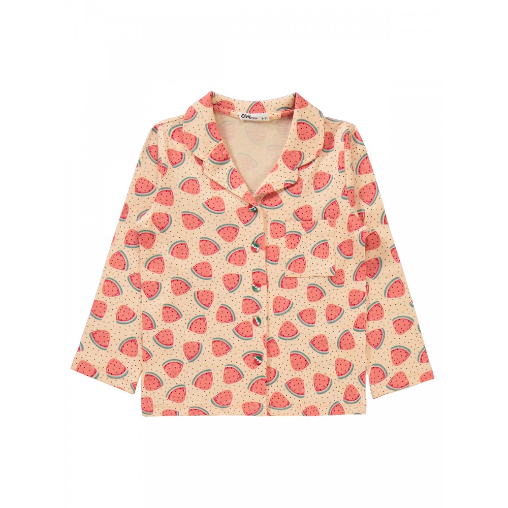 Soft Peach Girls-Pajama Set Soft Peach Girls-Pajama Set