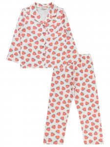 Ecru Girls-Pajama Set