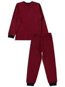 Burgundy Boys-Pajama Set