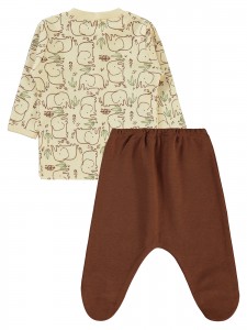 Ivory Baby-Pajama Set