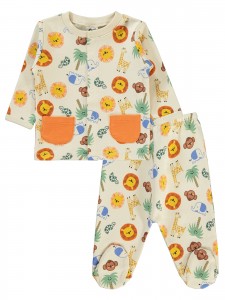 Ivory Baby-Pajama Set