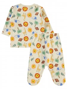 Ivory Baby-Pajama Set