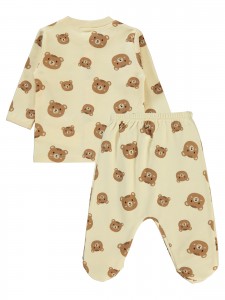 Ivory Baby-Pajama Set