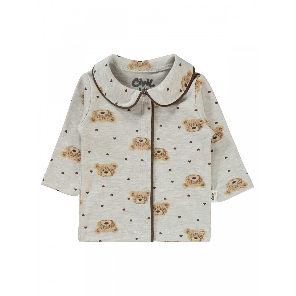 Beige Melange Baby-Pajama Set Beige Melange Baby-Pajama Set