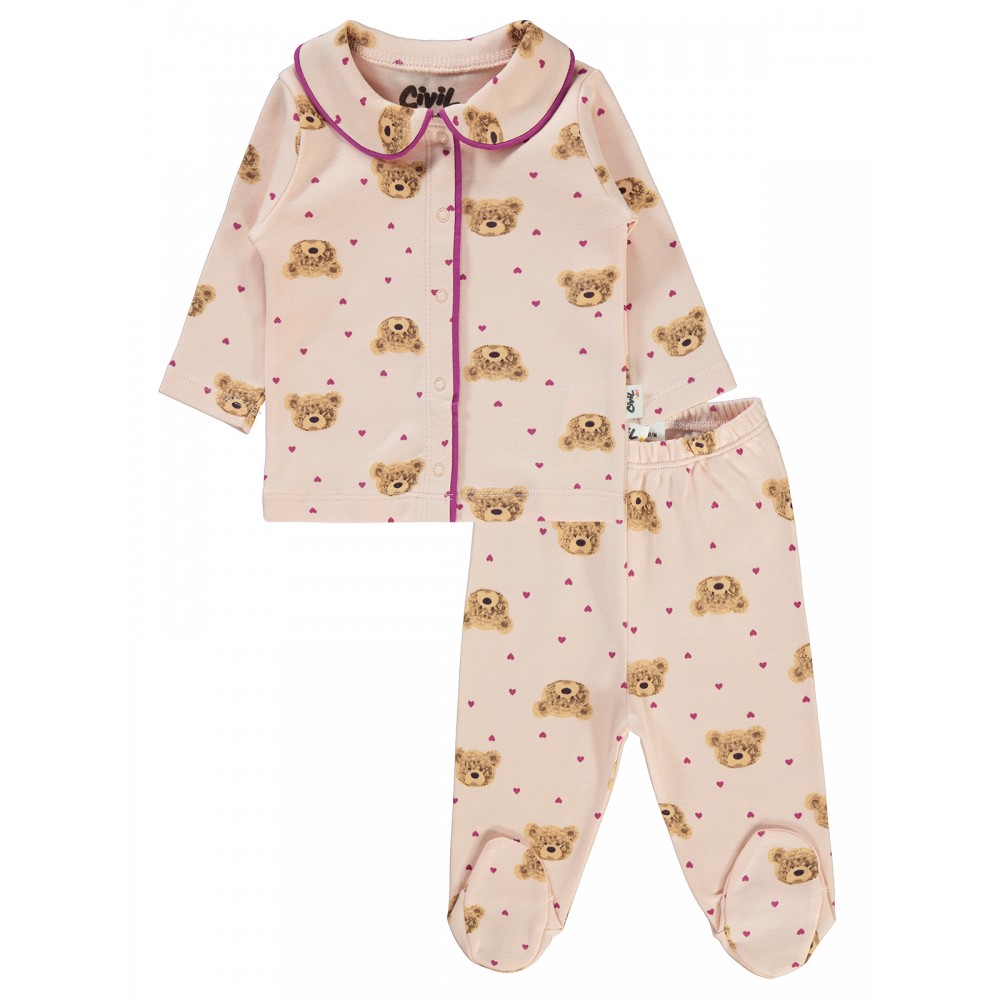 Powder Pink (Do not use) Baby-Pajama Set Powder Pink (Do not use) Baby-Pajama Set