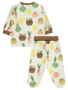 Brown Baby-Pajama Set