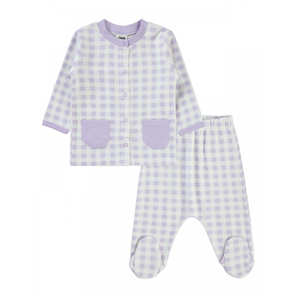Lilac Baby-Pajama Set Lilac Baby-Pajama Set