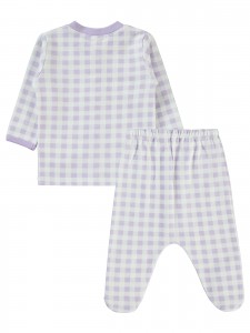 Lilac Baby-Pajama Set
