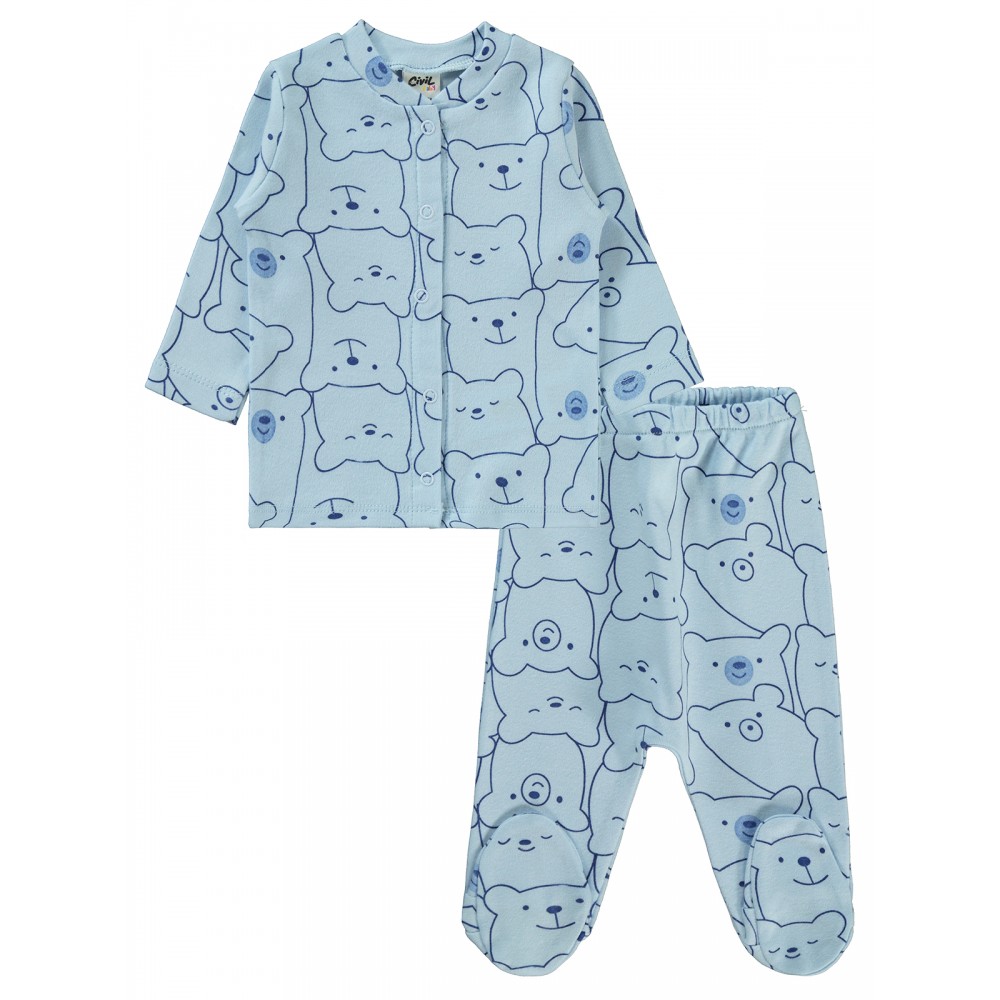 Light Blue Baby-Pajama Set Light Blue Baby-Pajama Set