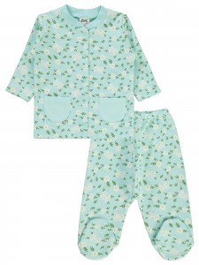 Mint Baby-Pajama Set